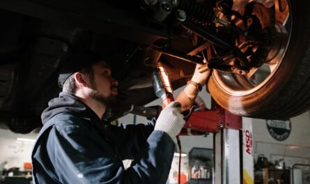 Van being weighed to check payload and axle weight limits