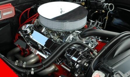 Close-up of a car engine