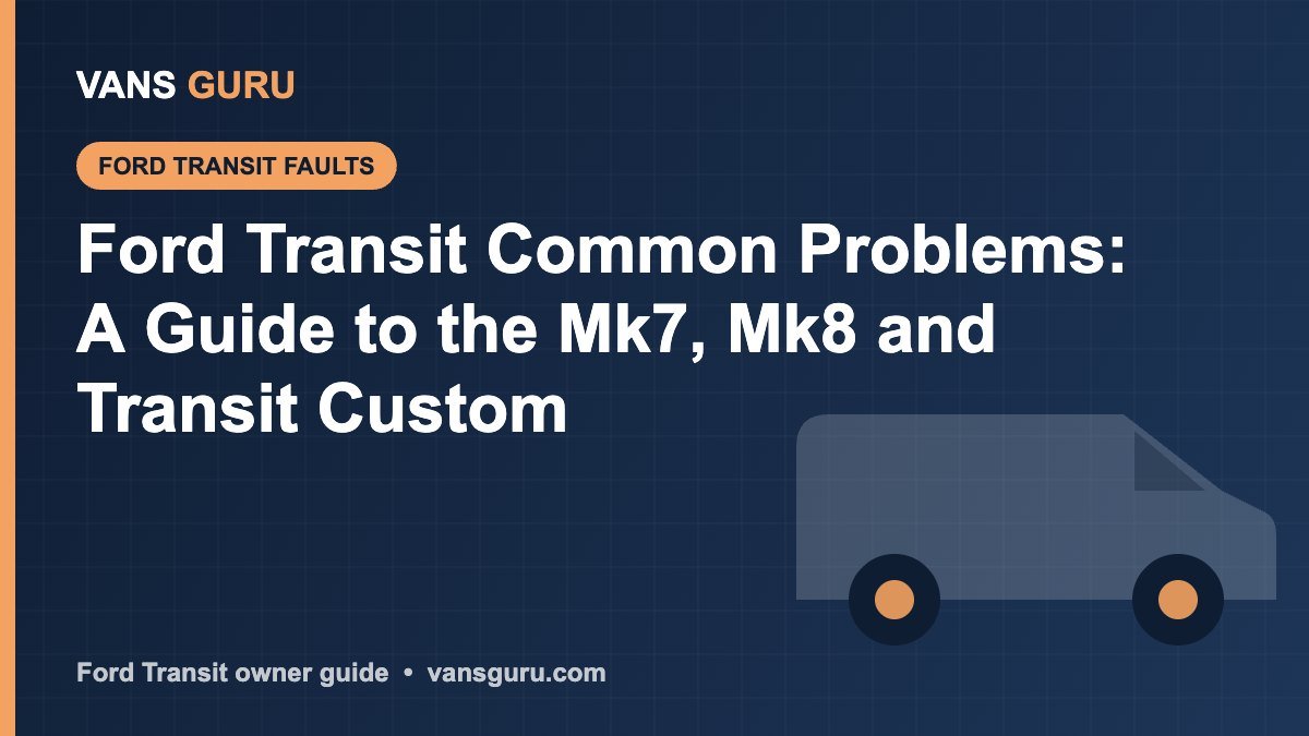 Ford Transit common problems guide for Mk7, Mk8 and Transit Custom vans