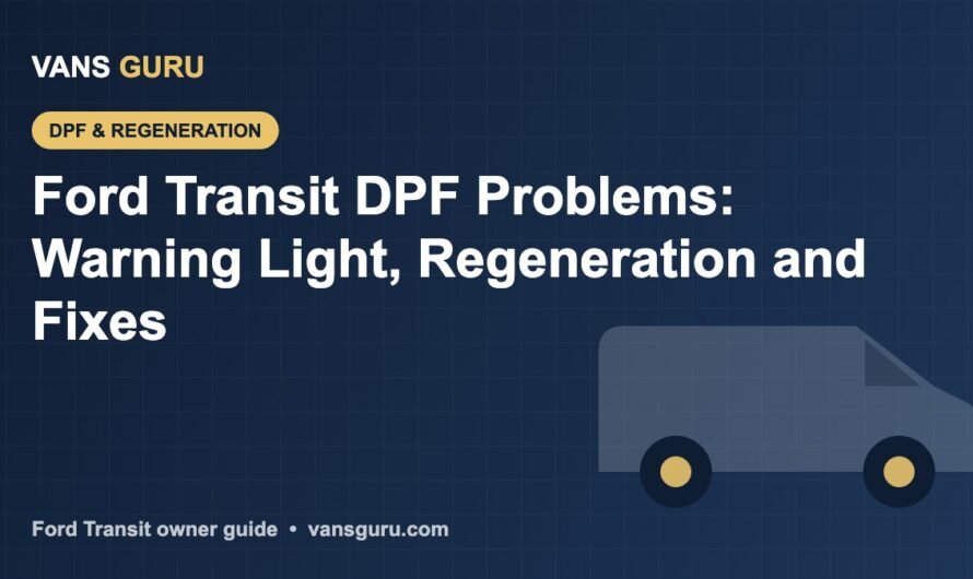 Ford Transit DPF Problems: Warning Light, Regeneration and Fixes