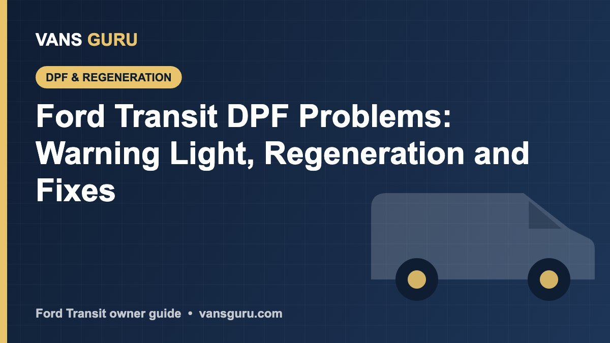 Ford Transit DPF problems, warning light and regeneration guide