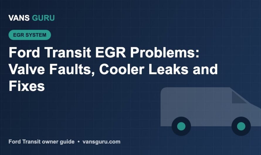 Ford Transit EGR Problems: Valve Faults, Cooler Leaks and Fixes