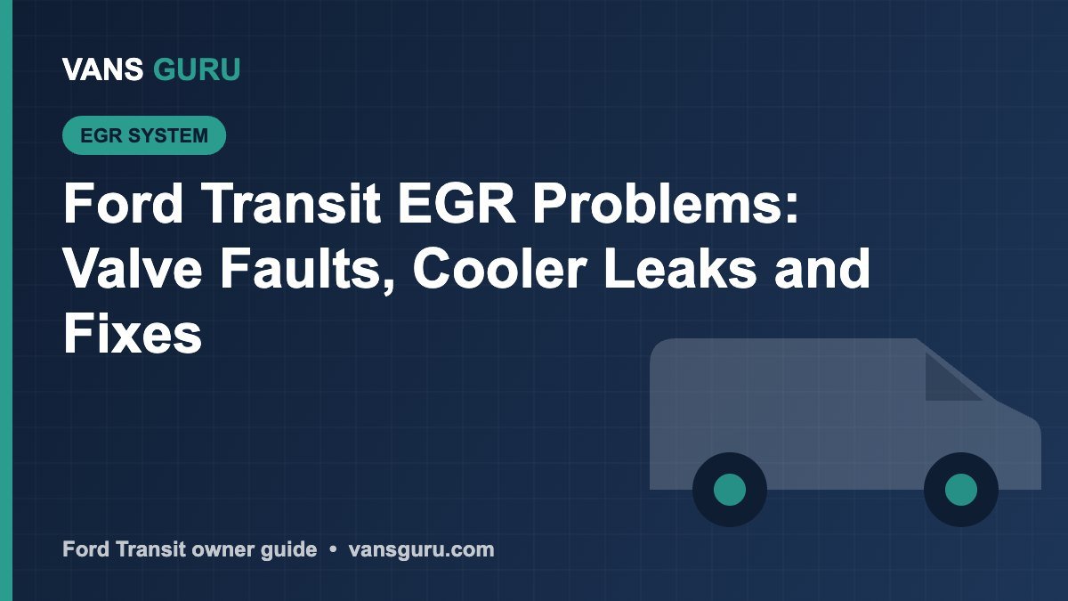 Ford Transit EGR valve and EGR cooler problems guide
