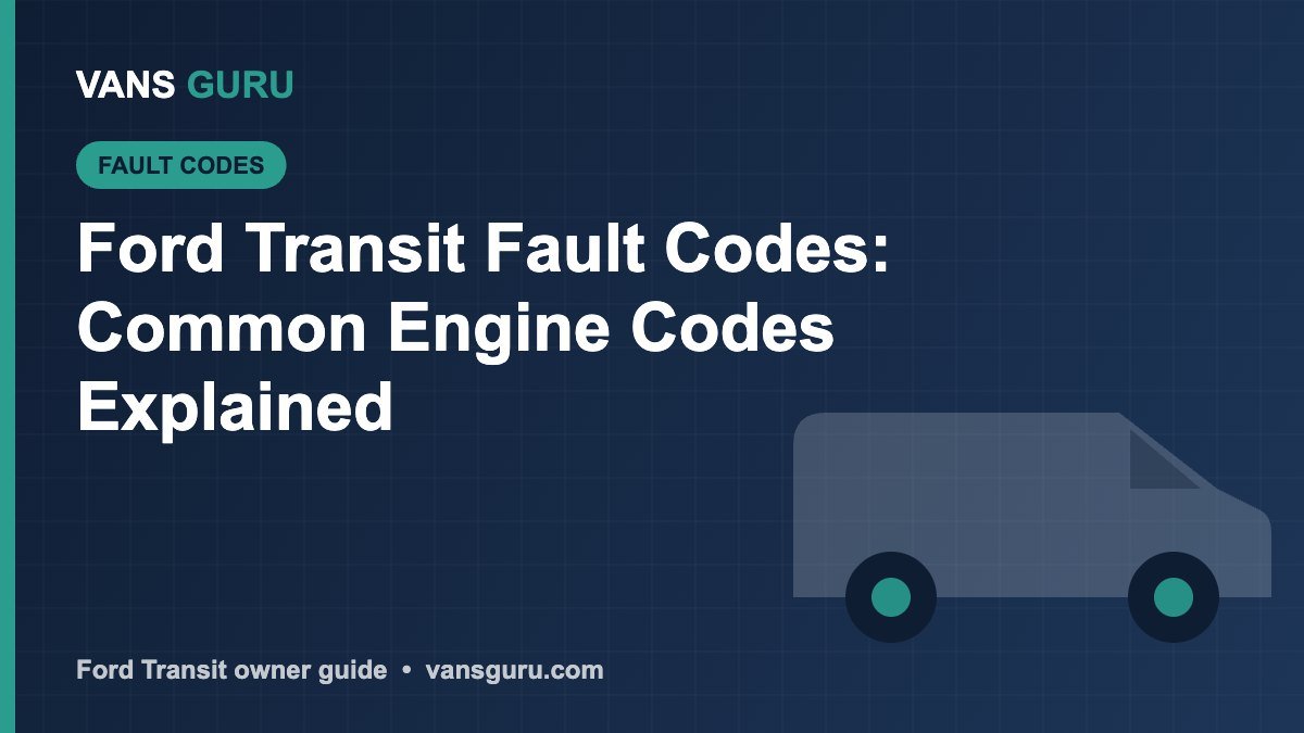 Ford Transit fault codes table and explanations