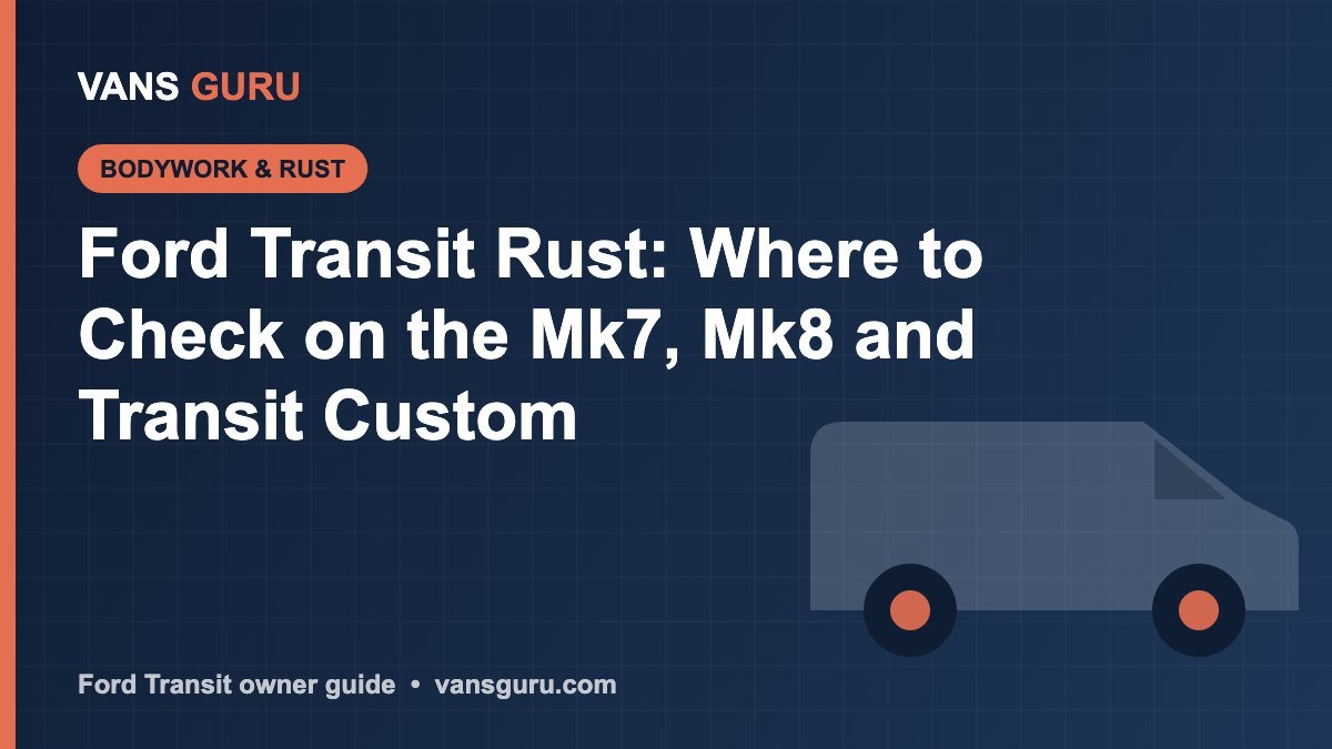Ford Transit rust spots to check on Mk7, Mk8 and Transit Custom