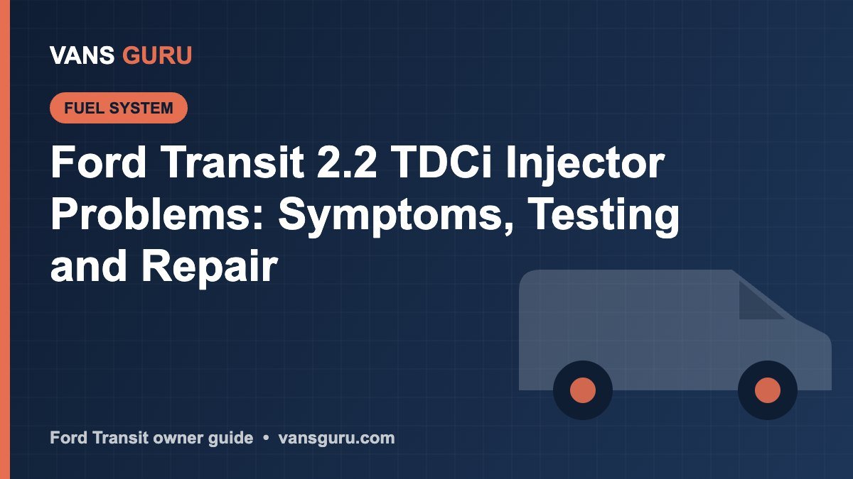 Ford Transit 2.2 TDCi injector problems, testing and repair