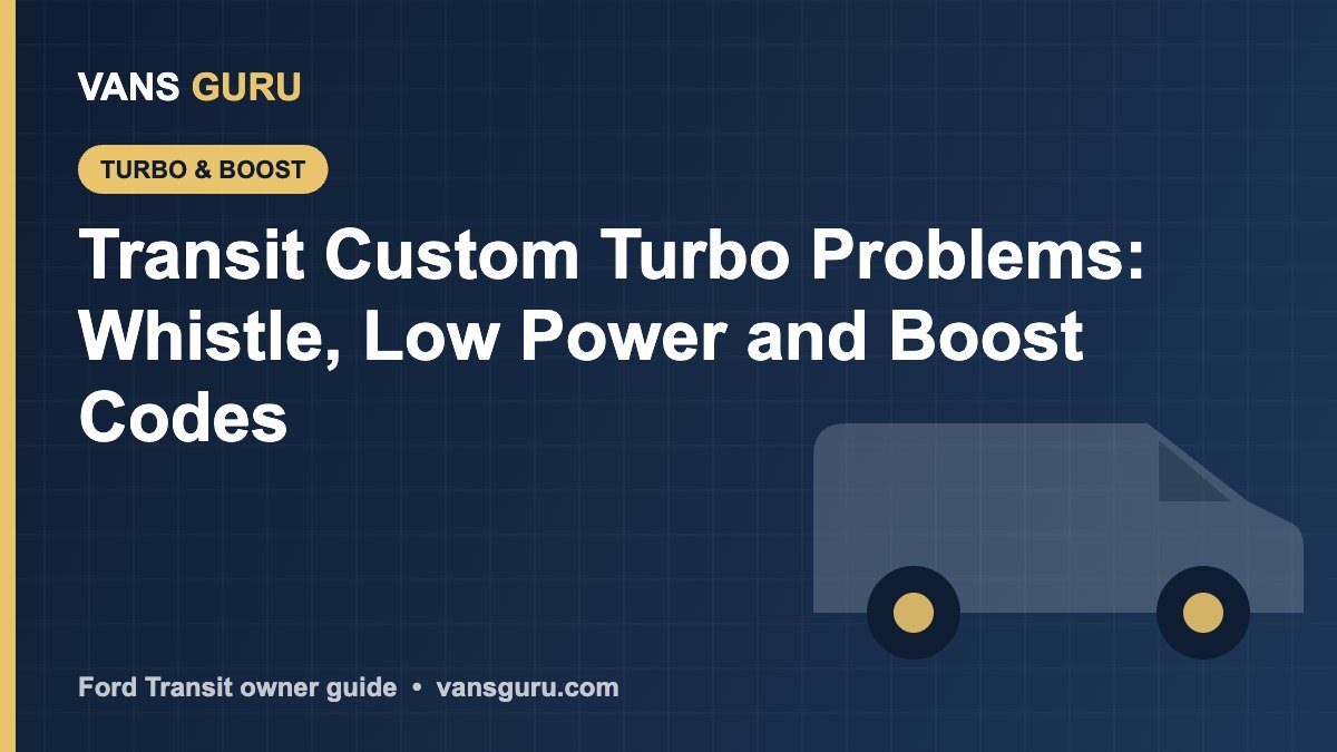 Ford Transit Custom turbo problems and boost leak diagnosis